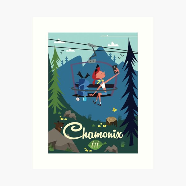 Item preview, Chamonix Ete poster designed and sold by GAGodel.