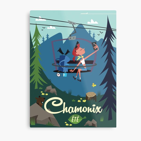 Chamonix Ete poster Metal Print