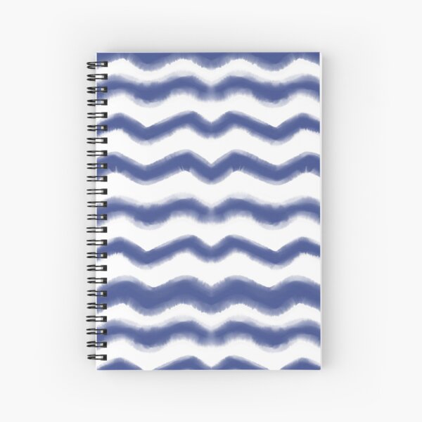 Shibori Waves #redbubble #shibori Spiral Notebook