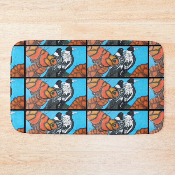 Item preview, Magpie birds and Butterflies designed and sold by amanda metalcat dodds.