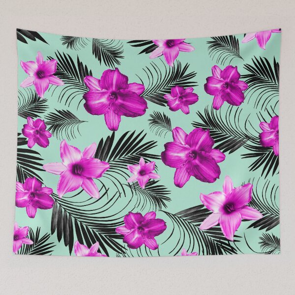 Item preview, Tropical Flowers Palm Leaves Finesse #9 #tropical #decor #art  designed and sold by Anita's & Bella's Art.