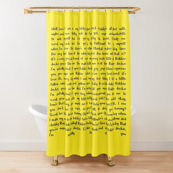 Rubber Duckie Song Sesame Street Shower Curtain