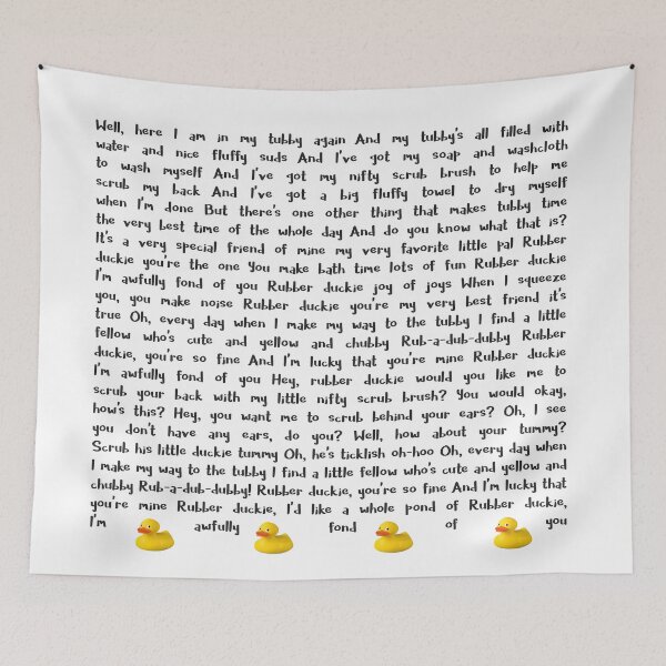 Item preview, Rubber Duckie Song Sesame Street designed and sold by tziggles.