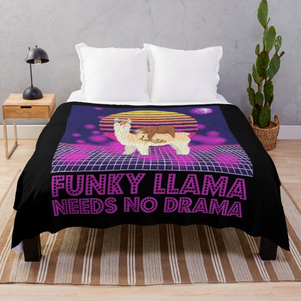 Item preview, Funky Llama Needs No Drama with a Sloth designed and sold by Basti09.