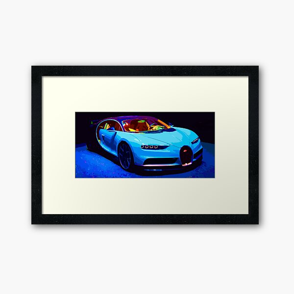Bugatti Chiron Framed Art Print