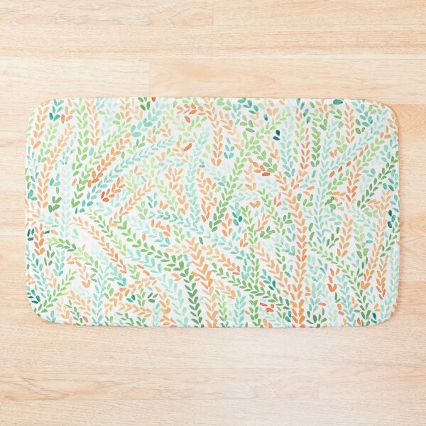Item preview, Watercolor Leaves in Green and Orange designed and sold by Rachael Martin.