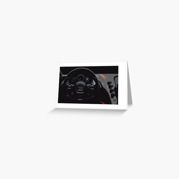 Bugatti Chiron Sport Interior Greeting Card
