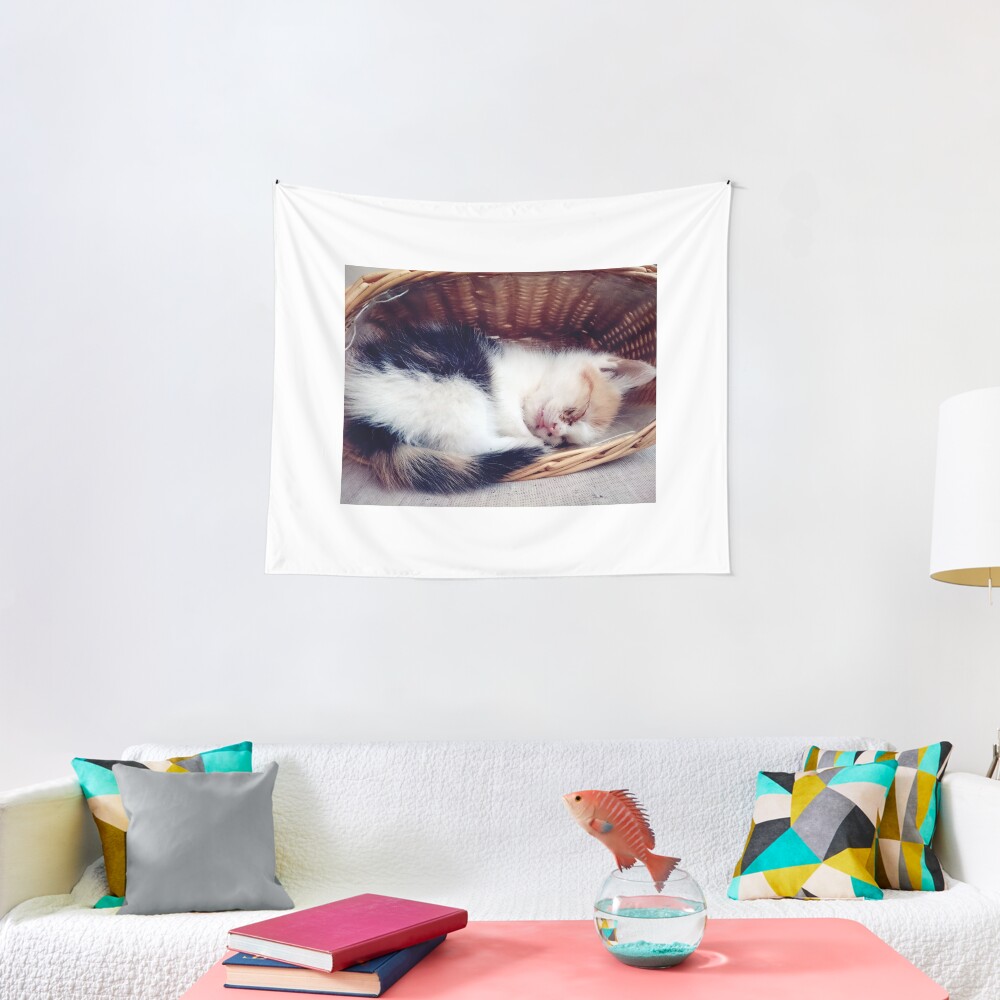 Süßer Katzen-Traum Wandbehang