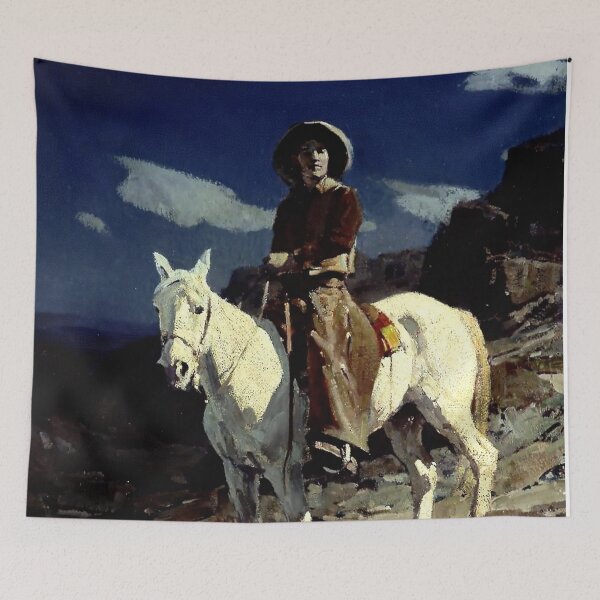 Item preview, “Down the Moonlit Trail” by Frank Tenney Johnson designed and sold by PatricianneK.