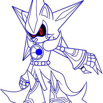 Neo Metal Sonic coloring page, printable Neo Metal Sonic