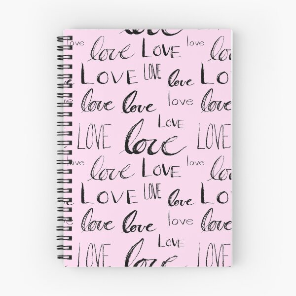 Item preview, Words of Love // Light Pink designed and sold by TLTextiles.