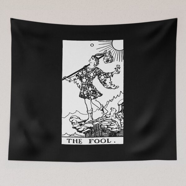 Item preview, Copy of Tarot Card : The Fool black & white designed and sold by tarotcarddesign.