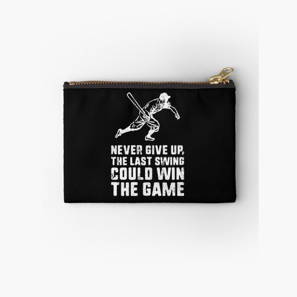 Item preview, Never Give Up - The Last Swing Could Win - Baseball Shirt designed and sold by bkfdesigns.