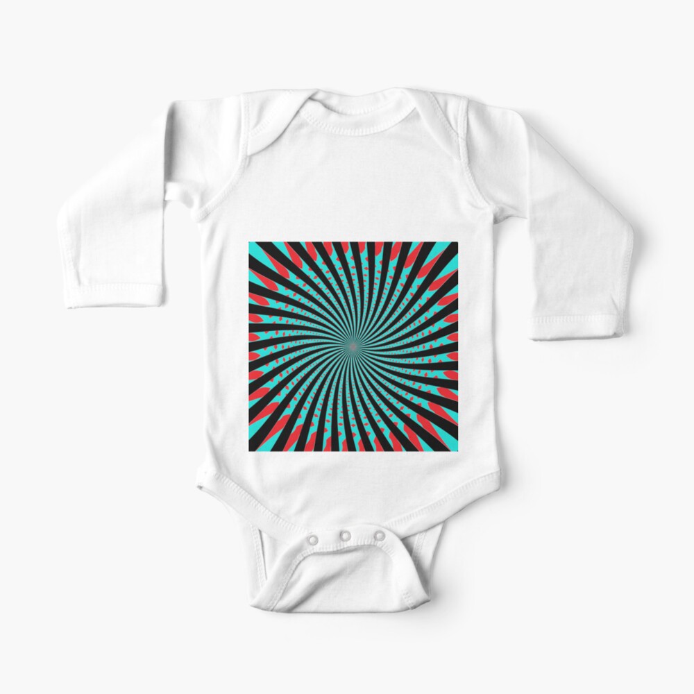#MOVING #EYE #ILLUSION #Pattern, design, circular, abstract, illustration, art Baby One-Piece