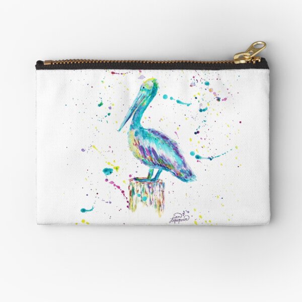 Pelican by Jan Marvin Zipper Pouch