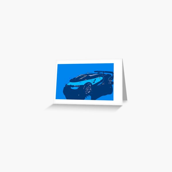 Bugatti Vision Gran Turismo Greeting Card
