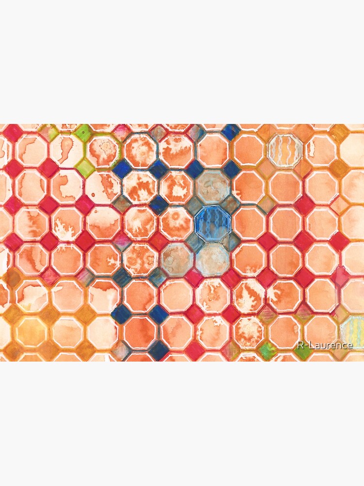 "Octo Splash" Watercolor Pattern by R-Laurence