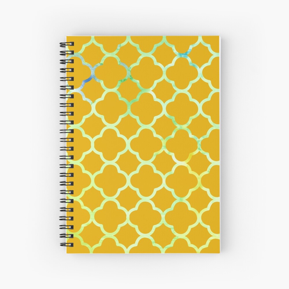 "Honey Rain" Pattern Spiral Notebook