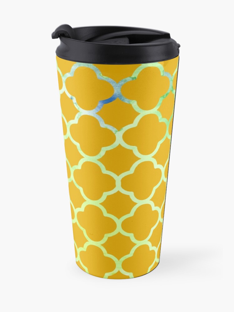 Alternate view of "Honey Rain" Pattern Travel Mug