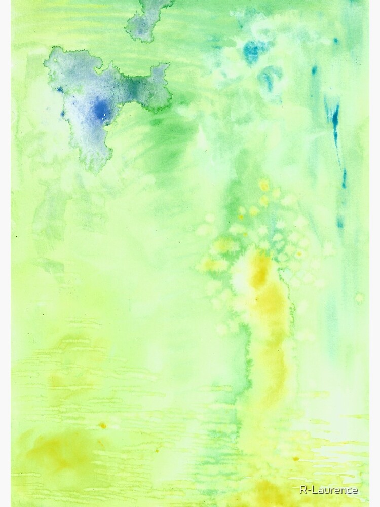 "Lime Crush" Watercolor Texture by R-Laurence