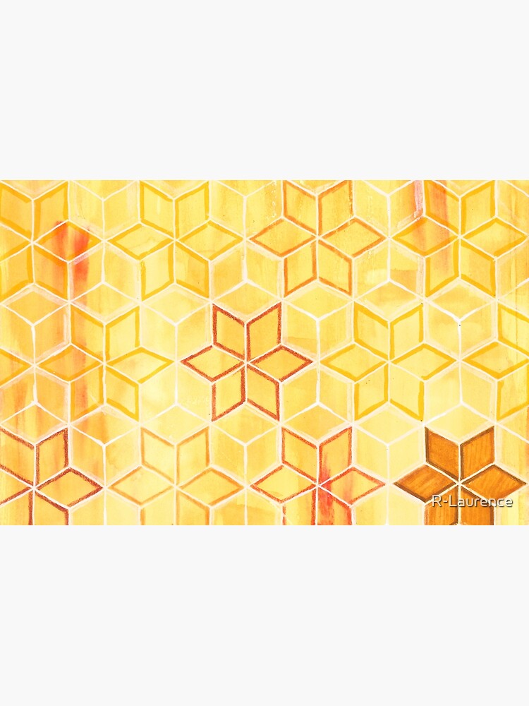 "Star Petal" Watercolor Pattern by R-Laurence