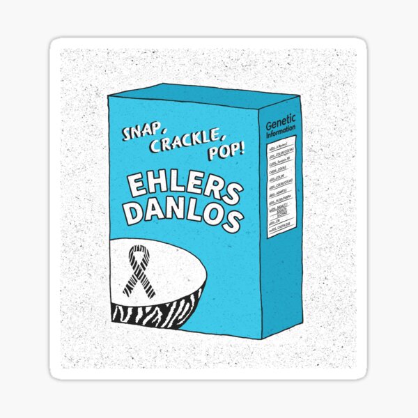 Artikel-Vorschau von Snap, Crackle, Pop — Ehlers Danlos! Featuring a List of Genetic Mutations, designt und verkauft von Zay The Zebra.