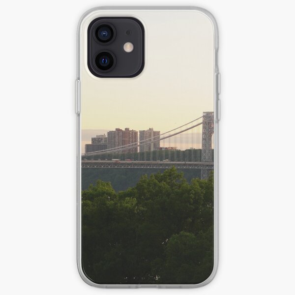 George Washington Bridge and Fort Lee area of New Jersey iPhone Soft Case