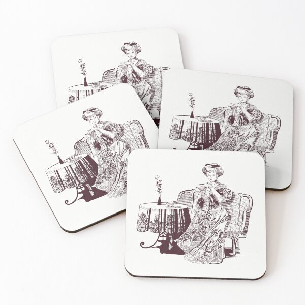 Item preview,  lady drinks tea designed and sold by SVETLANA ZOLOTAREVA.