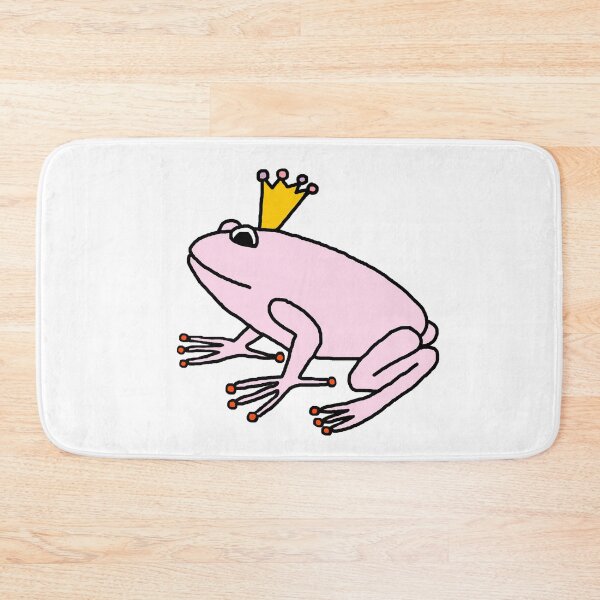 Item preview, Pink Frog Wearing Crown on a transparent background designed and sold by ellenhenry.