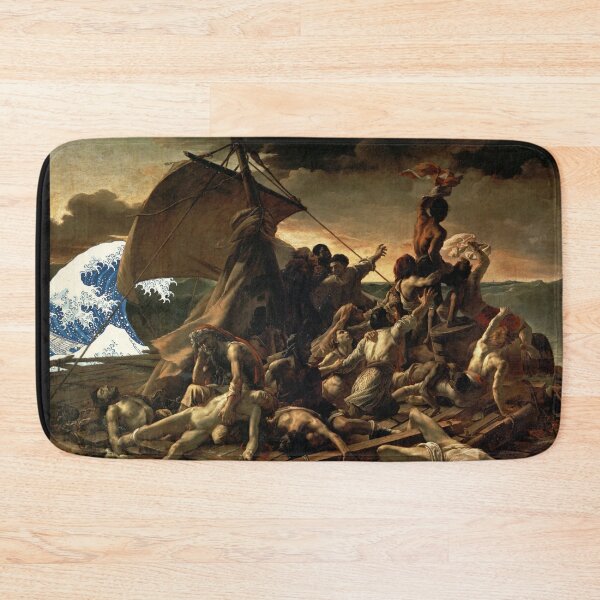 Item preview, Subtly Ruined The Raft of the Medusa - Hokusai Great Wave designed and sold by weavernap.