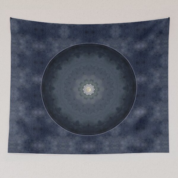 Item preview, Bohemian Meditation Blue Moon Mandala Art A617 designed and sold by byNicol.