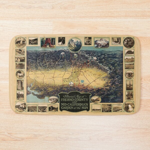 Item preview, Mapa pictórico del condado de Fresno, California (1923) designed and sold by allhistory.