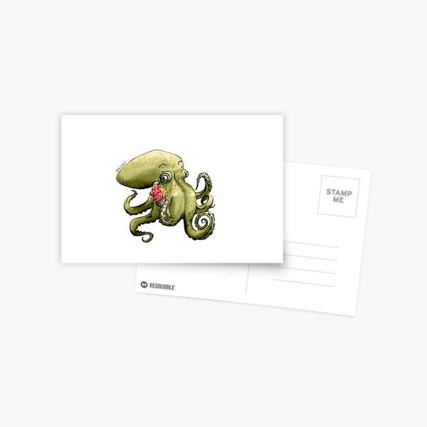 Summer Seafood Postcard