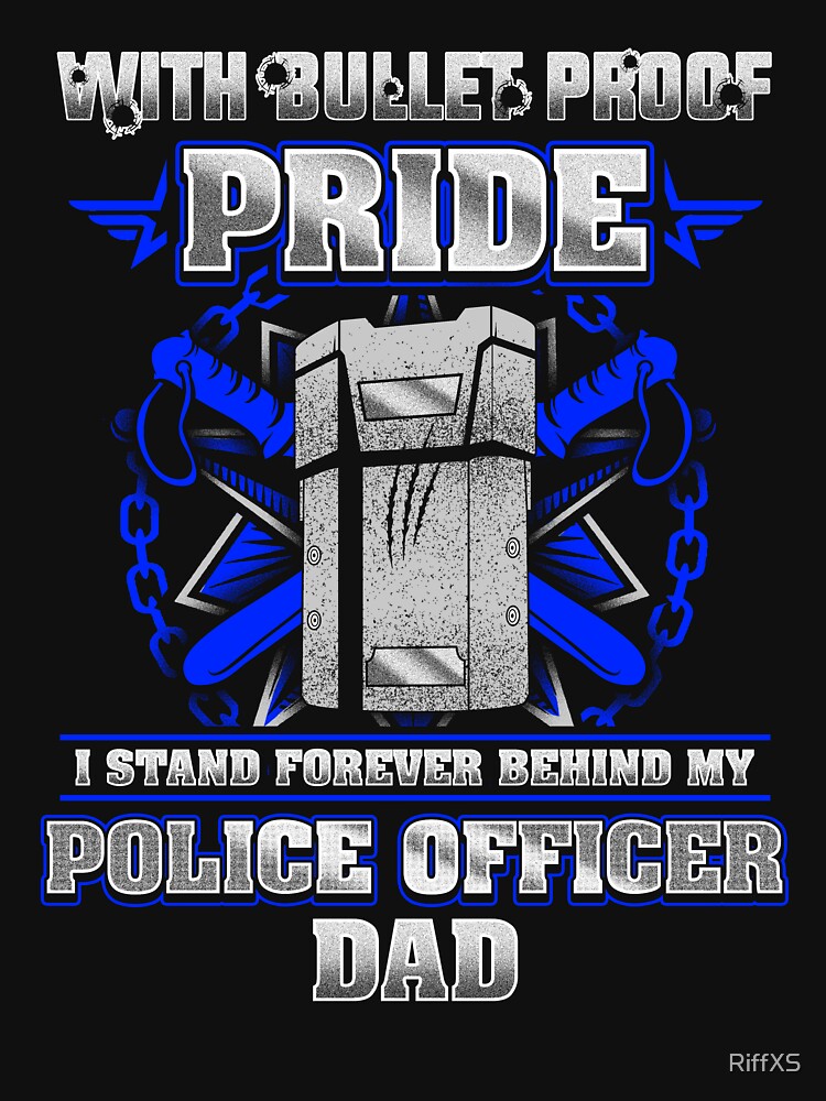 Police Officer Dad Love T Shirt For Sale By Riffxs Redbubble