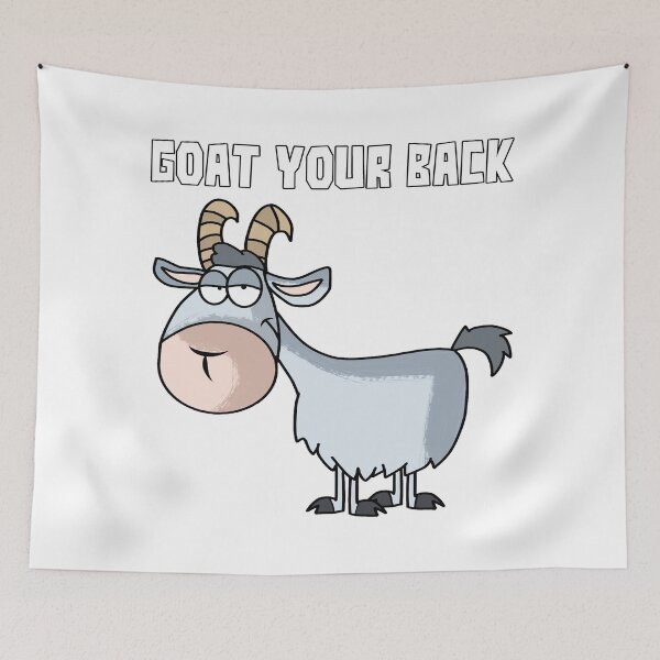 Item preview, Goat Got Your Back Funny Goats Pun designed and sold by Maljonic.