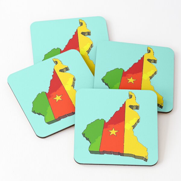 Item preview, Cameroon Map With Flag of Cameroon designed and sold by Havocgirl.