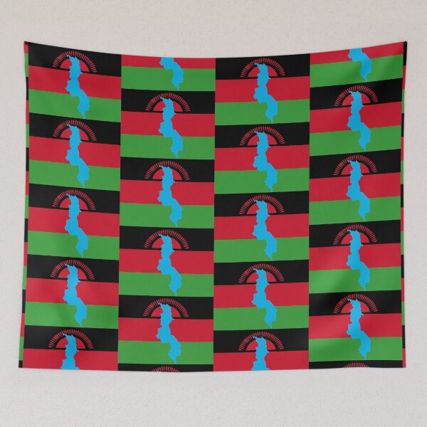 Item preview, Malawi Flag With Map of Malawi designed and sold by Havocgirl.