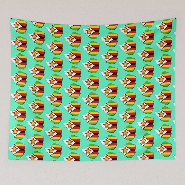 Item preview, Zimbabwe Map With Zimbabwean Flag designed and sold by Havocgirl.