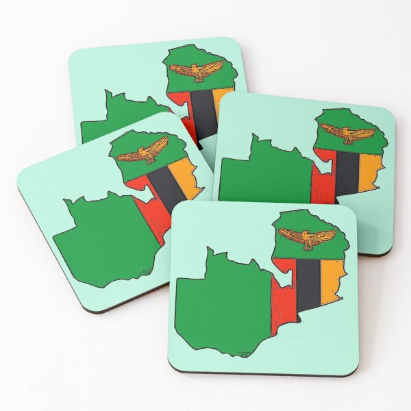 Item preview, Zambia Map With Zambian Flag designed and sold by Havocgirl.