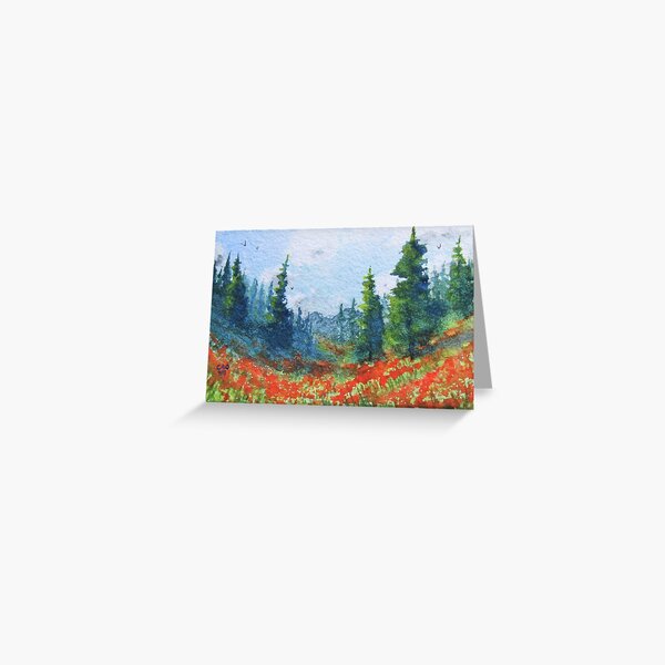 Poppy Meadow Greeting Card