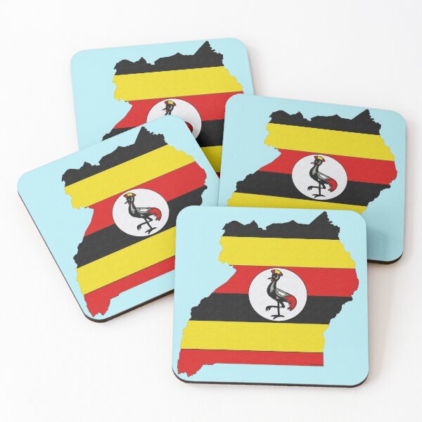 Item preview, Uganda Map With Ugandan Flag designed and sold by Havocgirl.