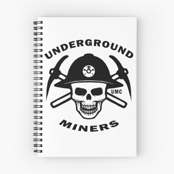 Item preview, Underground miner skull designed and sold by LegacyTattoo.
