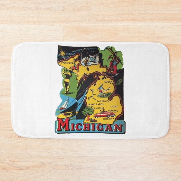 Item preview, Michigan Vintage Travel Decal designed and sold by hilda74.