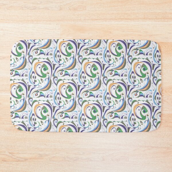 Item preview, Bird's Flight, Colorful Swirl Line Drawing by Courtney Hatcher designed and sold by cghatcherart.