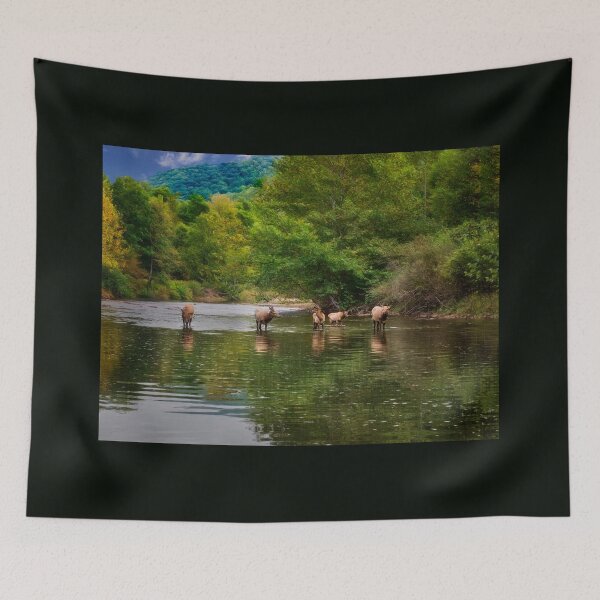Item preview, Elk in the River designed and sold by Kathy Weaver.