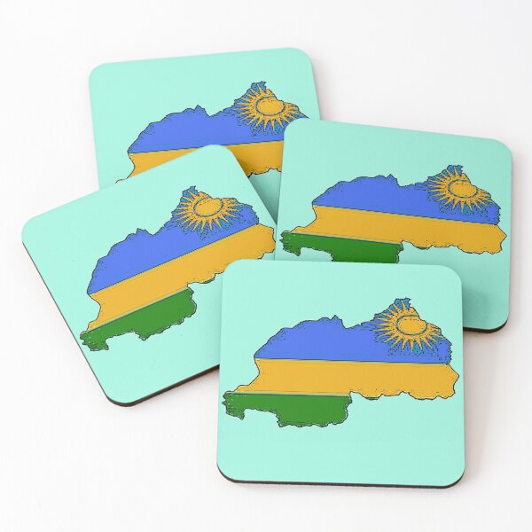 Item preview, Rwanda Map With Rwandan Flag designed and sold by Havocgirl.