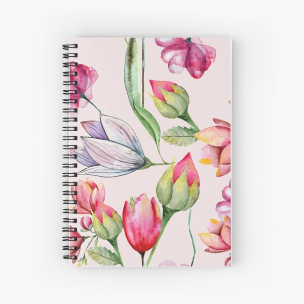 Romantic Flowers Spiral Notebook