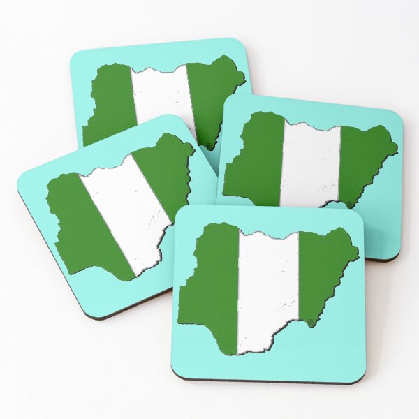 Item preview, Nigeria Map With Nigerian Flag designed and sold by Havocgirl.