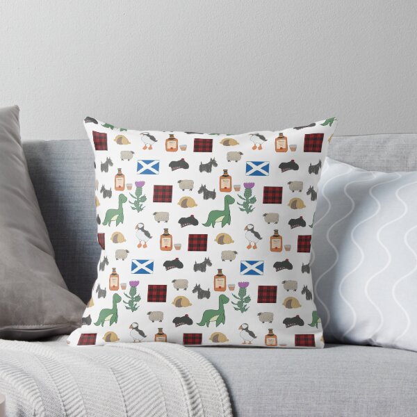 Item preview, Cute Scottish Icons Drawing Pattern Design designed and sold by MariOyama.