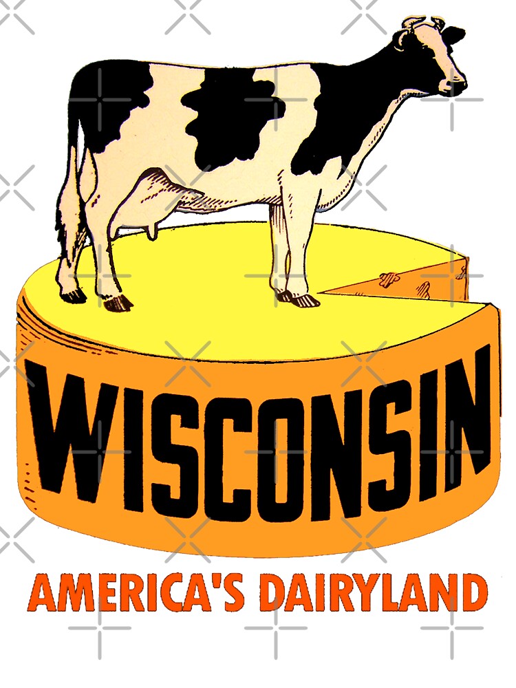 Thumbnail 2 of 2, Baby T-Shirt, Wisconsin State Vintage Travel Decal designed and sold by hilda74.